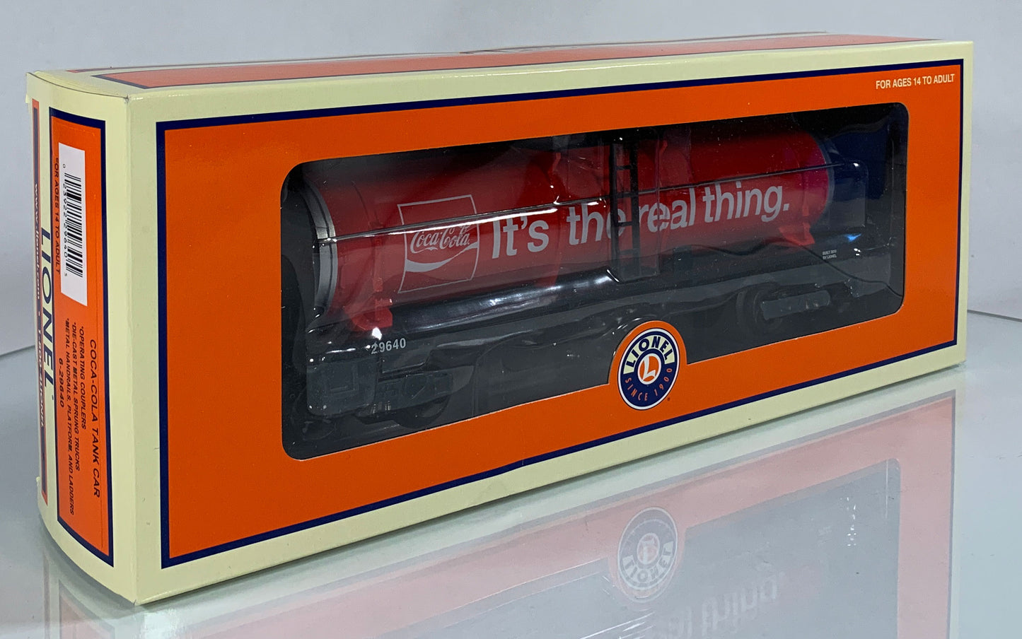 LIONEL • O GAUGE • 2010 Coca-Cola Tank Car 6-29640 • NEW OLD STOCK