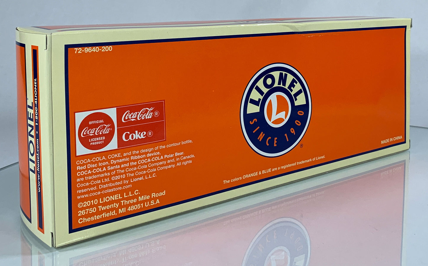LIONEL • O GAUGE • 2010 Coca-Cola Tank Car 6-29640 • NEW OLD STOCK