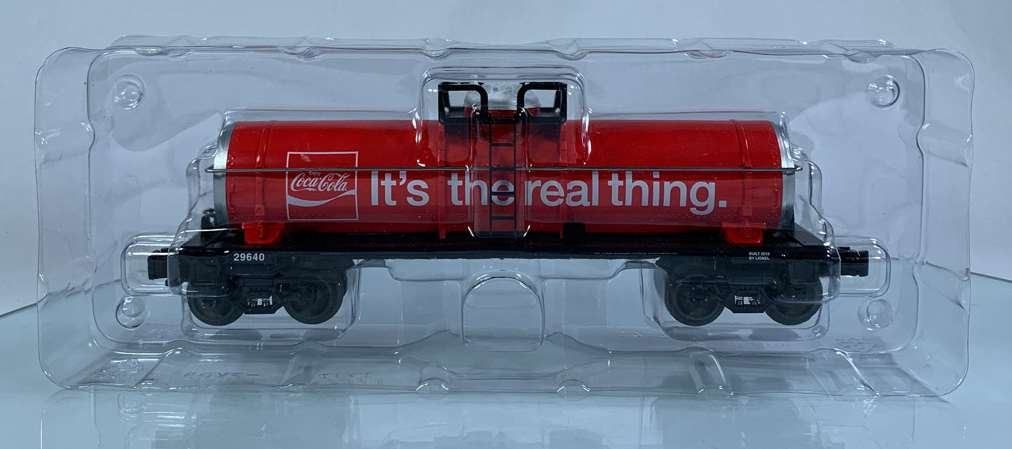 LIONEL • O GAUGE • 2010 Coca-Cola Tank Car 6-29640 • NEW OLD STOCK