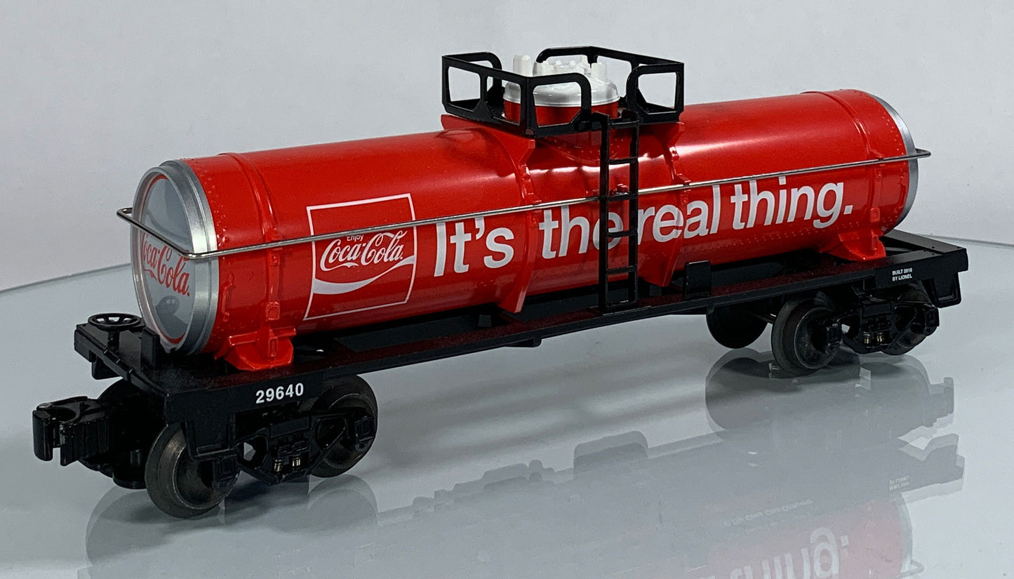 LIONEL • O GAUGE • 2010 Coca-Cola Tank Car 6-29640 • NEW OLD STOCK