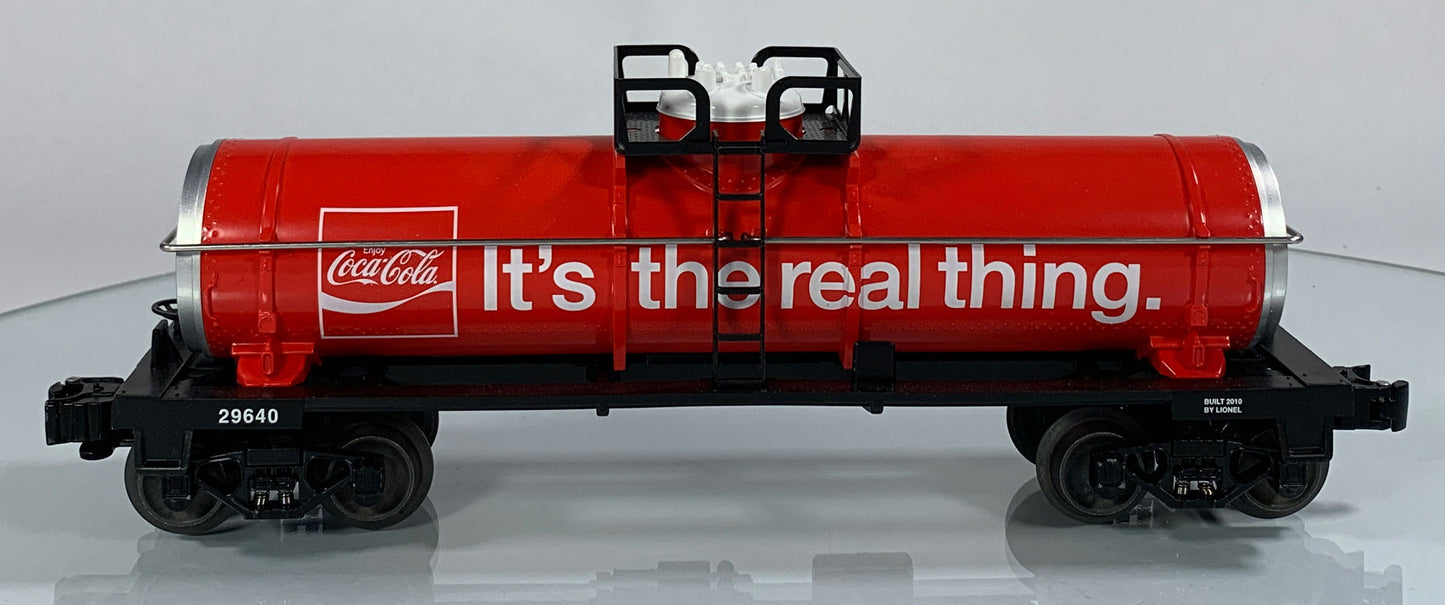 LIONEL • O GAUGE • 2010 Coca-Cola Tank Car 6-29640 • NEW OLD STOCK