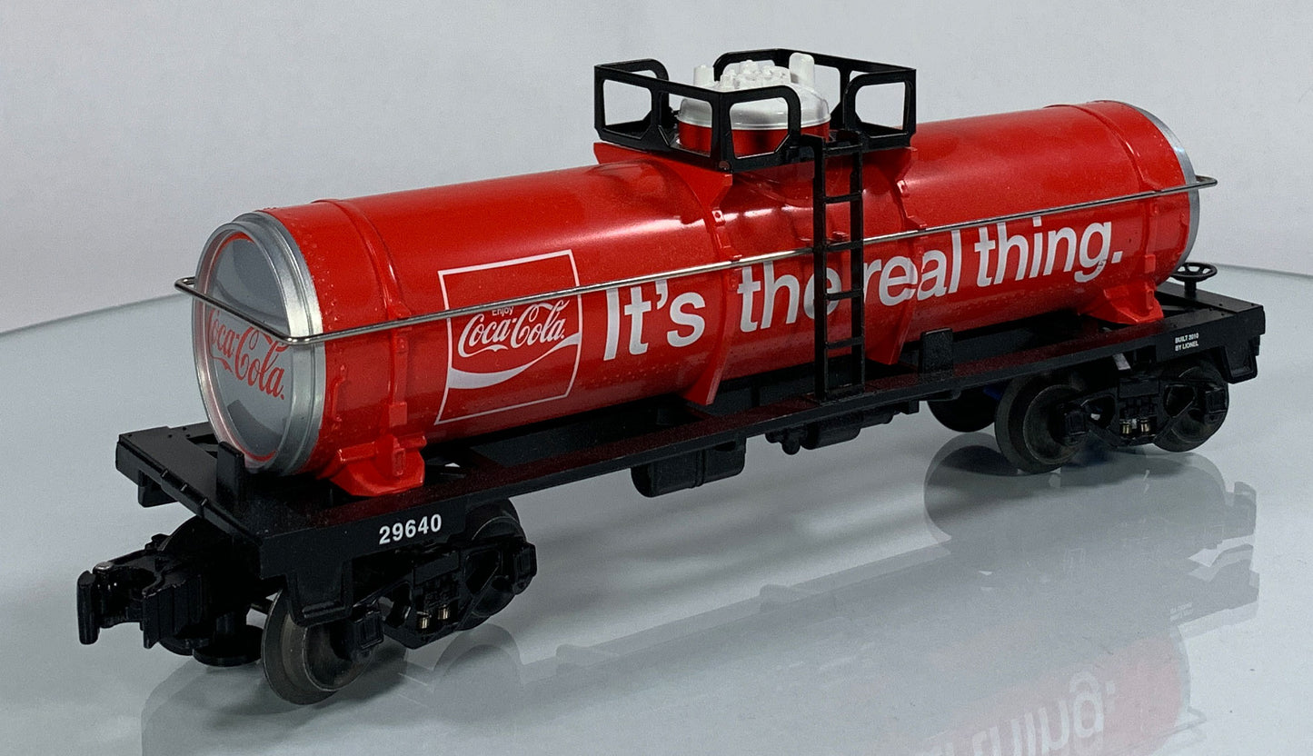 LIONEL • O GAUGE • 2010 Coca-Cola Tank Car 6-29640 • NEW OLD STOCK