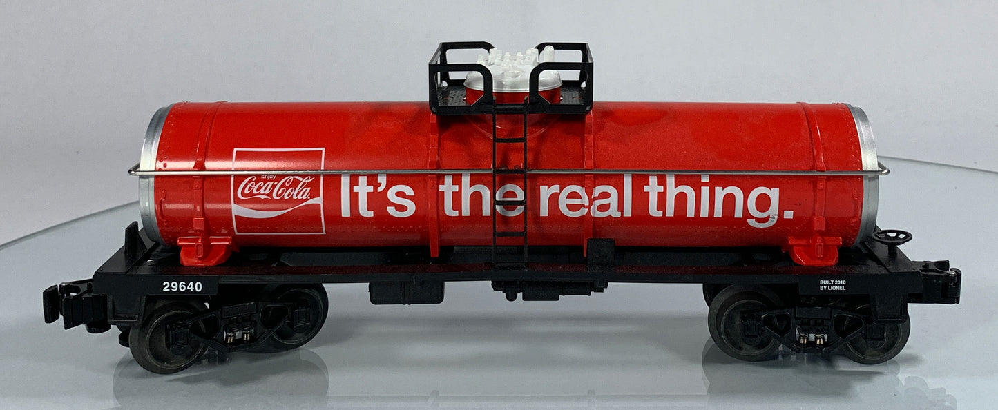 LIONEL • O GAUGE • 2010 Coca-Cola Tank Car 6-29640 • NEW OLD STOCK