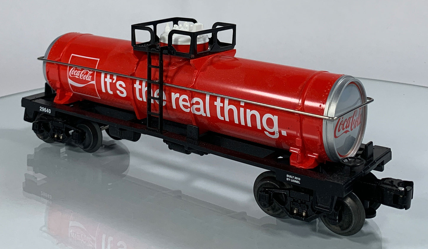 LIONEL • O GAUGE • 2010 Coca-Cola Tank Car 6-29640 • NEW OLD STOCK