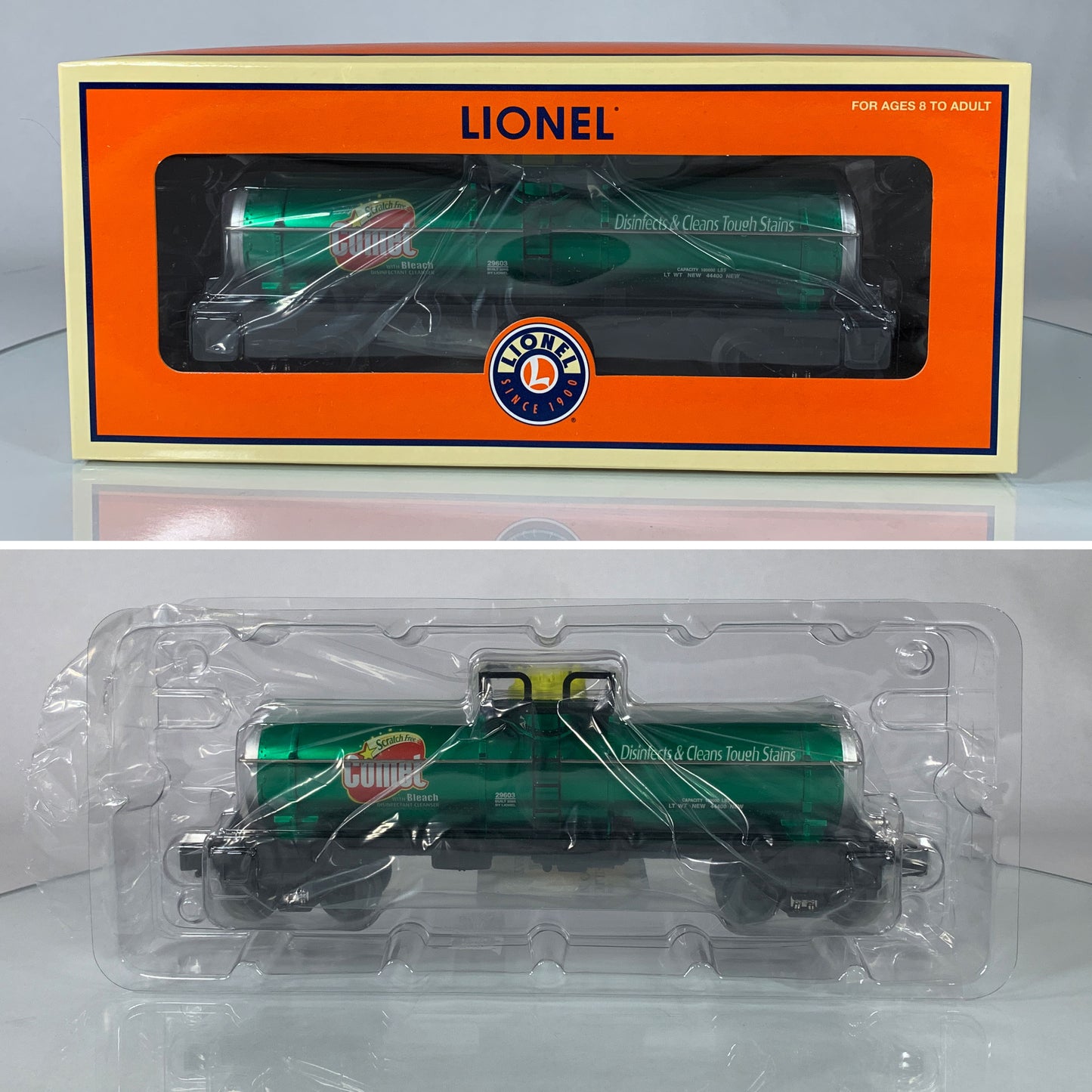 LIONEL • O GAUGE • 2005 Comet Single Dome Tank Car 6-29603 • NEW OLD STOCK