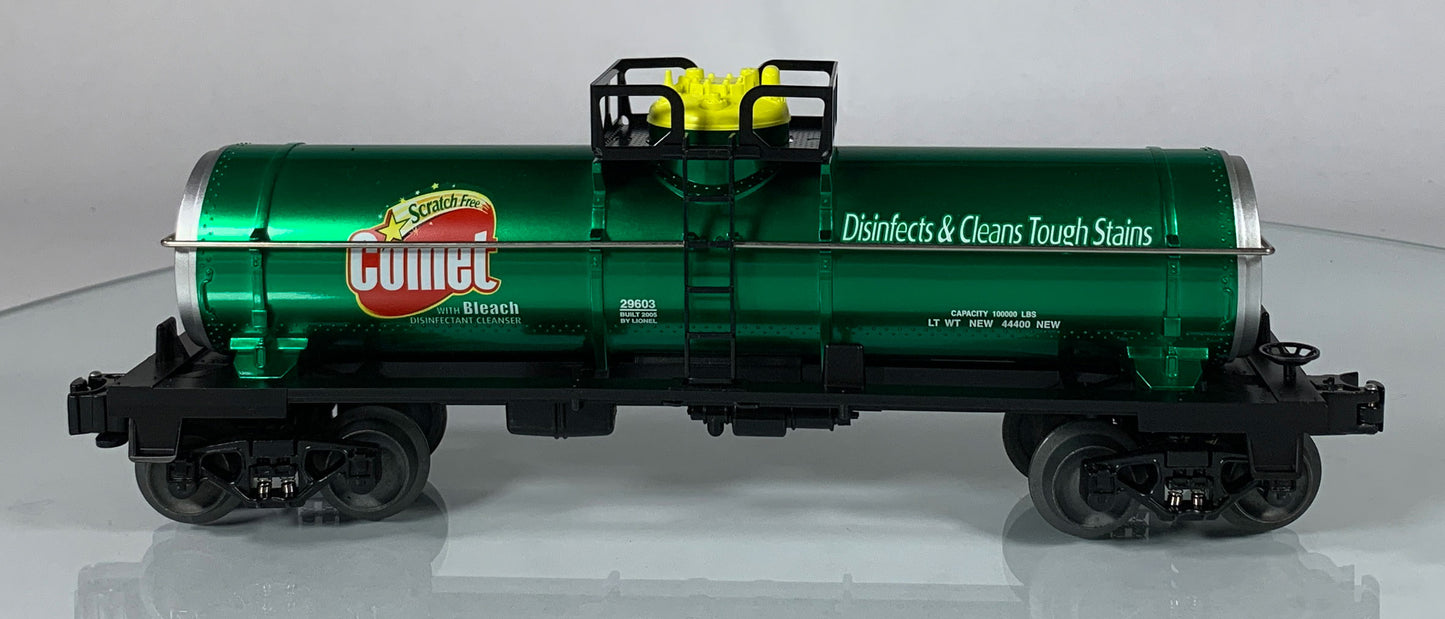 LIONEL • O GAUGE • 2005 Comet Single Dome Tank Car 6-29603 • NEW OLD STOCK
