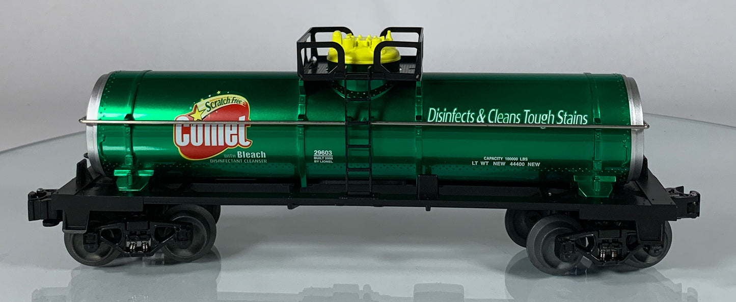 LIONEL • O GAUGE • 2005 Comet Single Dome Tank Car 6-29603 • NEW OLD STOCK