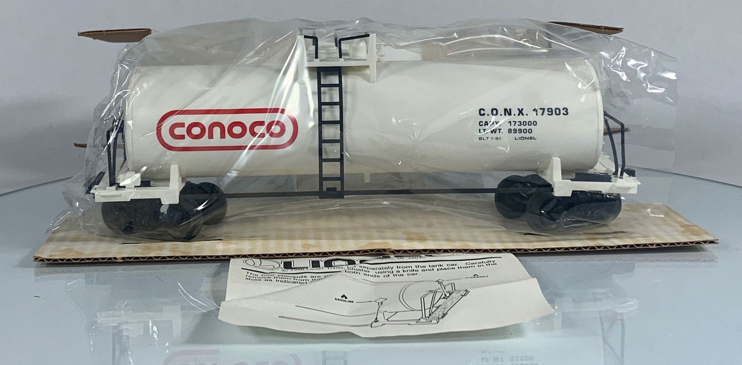 LIONEL • O GAUGE • 1991 Conoco Tank Car 6-17903 • NEW OLD STOCK