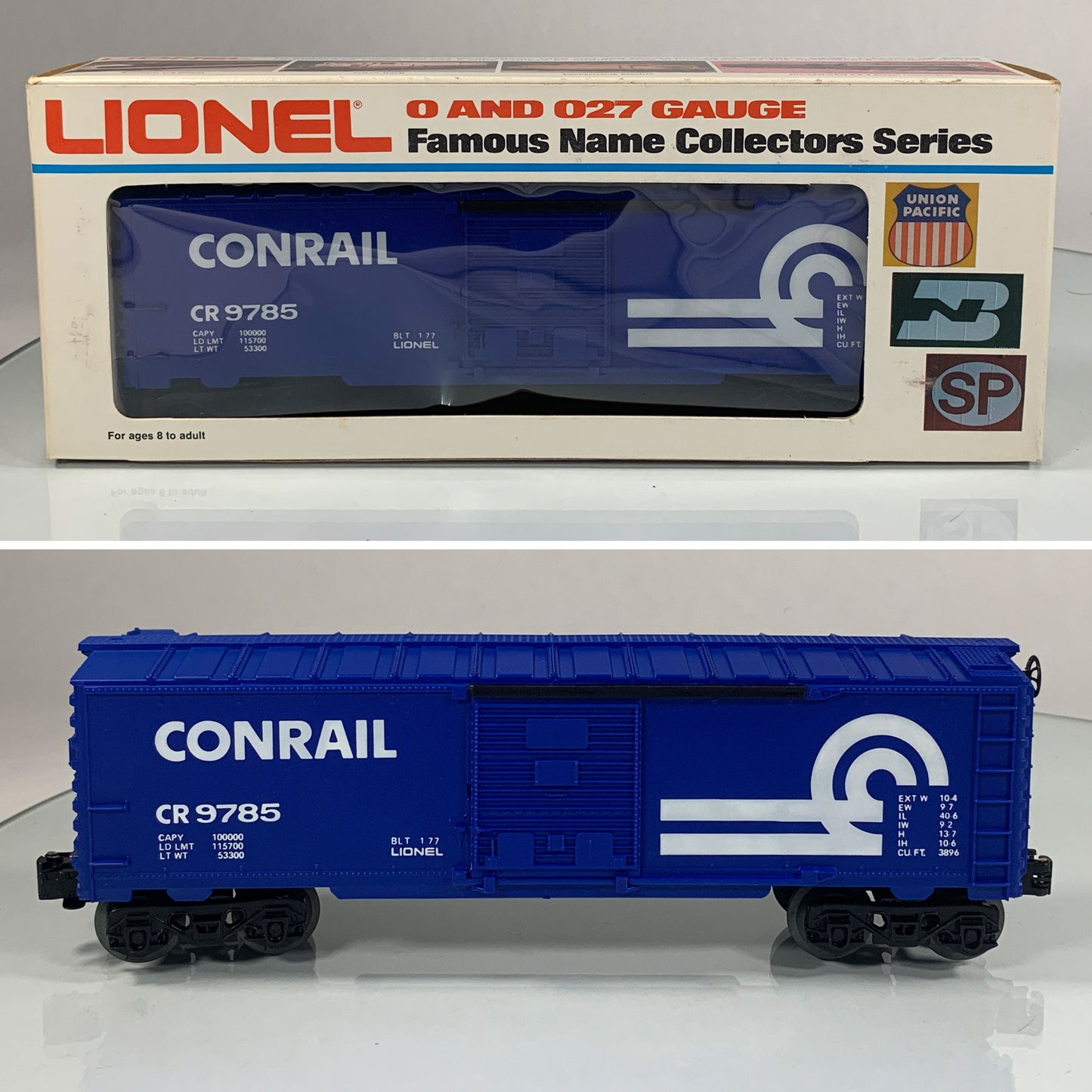 LIONEL • O GAUGE • 1977 Conrail Boxcar 6-9785 • EX COND