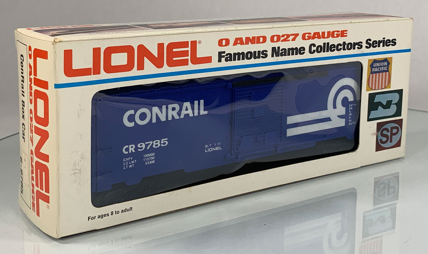 LIONEL • O GAUGE • 1977 Conrail Boxcar 6-9785 • EX COND
