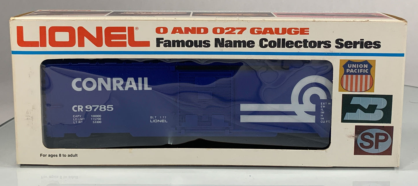 LIONEL • O GAUGE • 1977 Conrail Boxcar 6-9785 • EX COND
