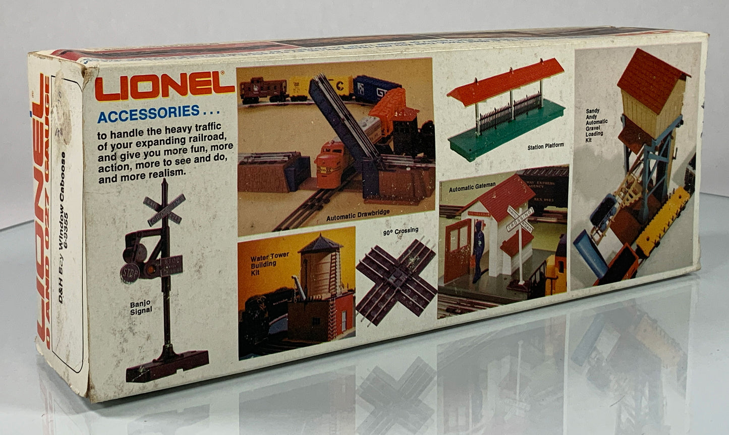LIONEL • O GAUGE • 1980 Delaware & Hudson Bay Window Caboose 6-9355 • NEW OLD STOCK
