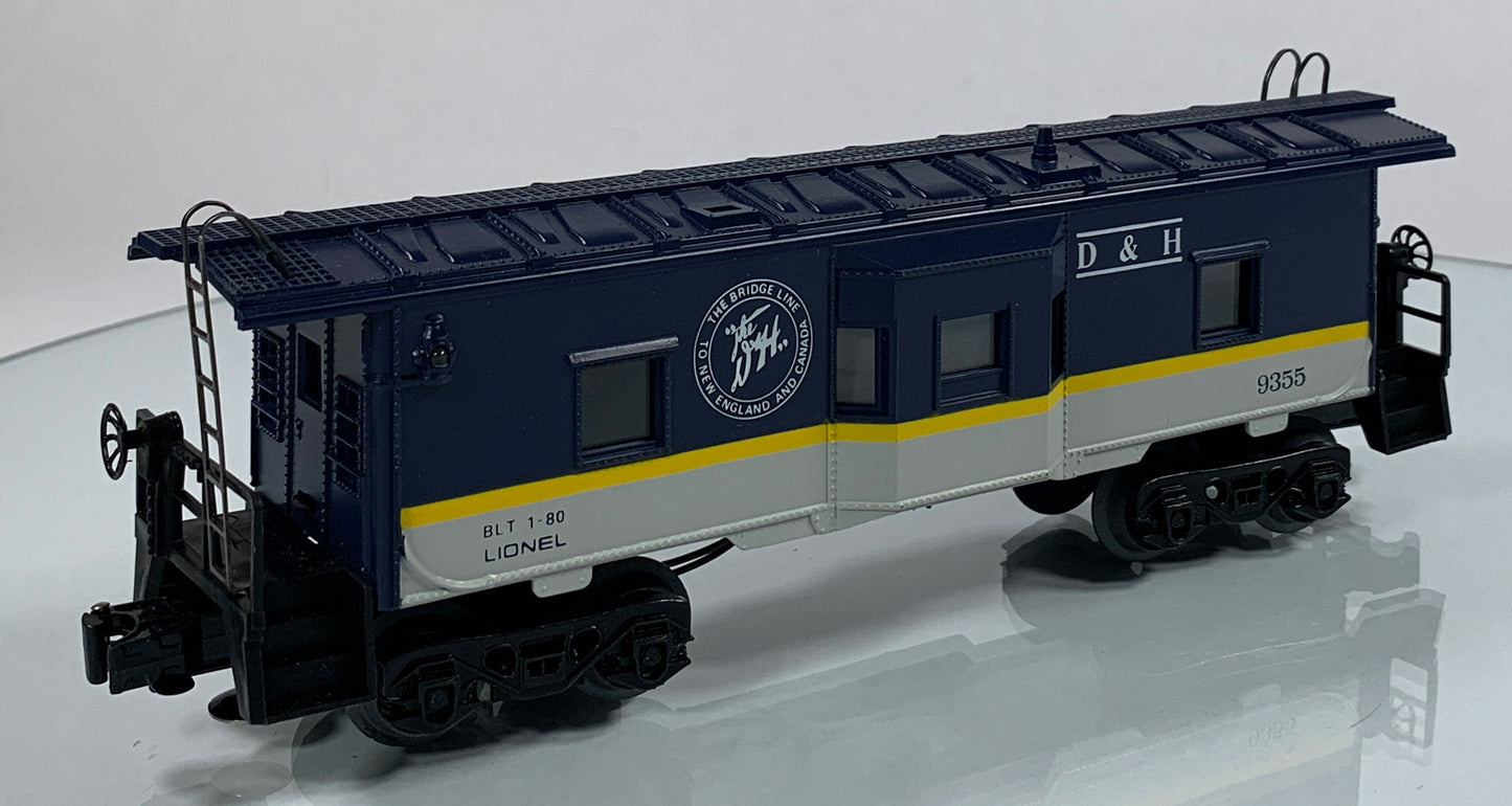 LIONEL • O GAUGE • 1980 Delaware & Hudson Bay Window Caboose 6-9355 • NEW OLD STOCK