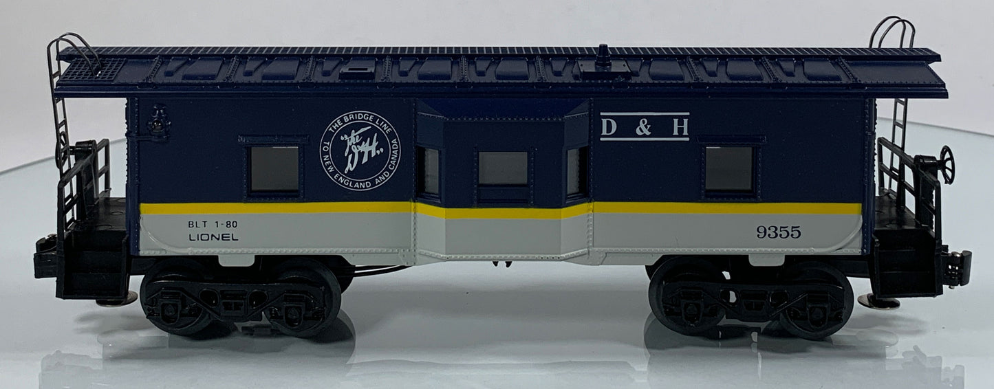 LIONEL • O GAUGE • 1980 Delaware & Hudson Bay Window Caboose 6-9355 • NEW OLD STOCK