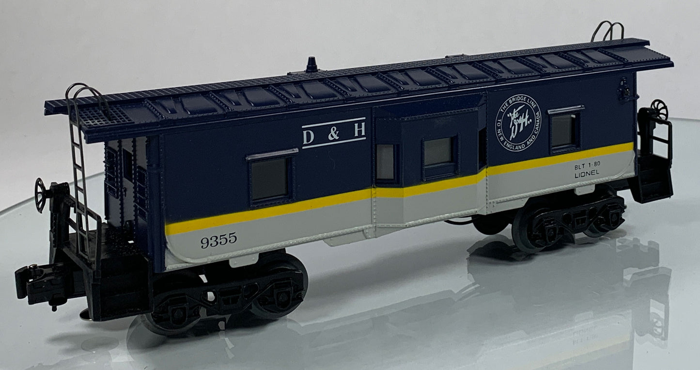LIONEL • O GAUGE • 1980 Delaware & Hudson Bay Window Caboose 6-9355 • NEW OLD STOCK