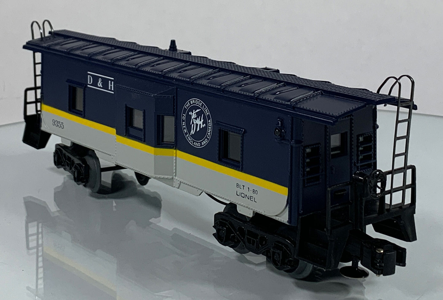 LIONEL • O GAUGE • 1980 Delaware & Hudson Bay Window Caboose 6-9355 • NEW OLD STOCK
