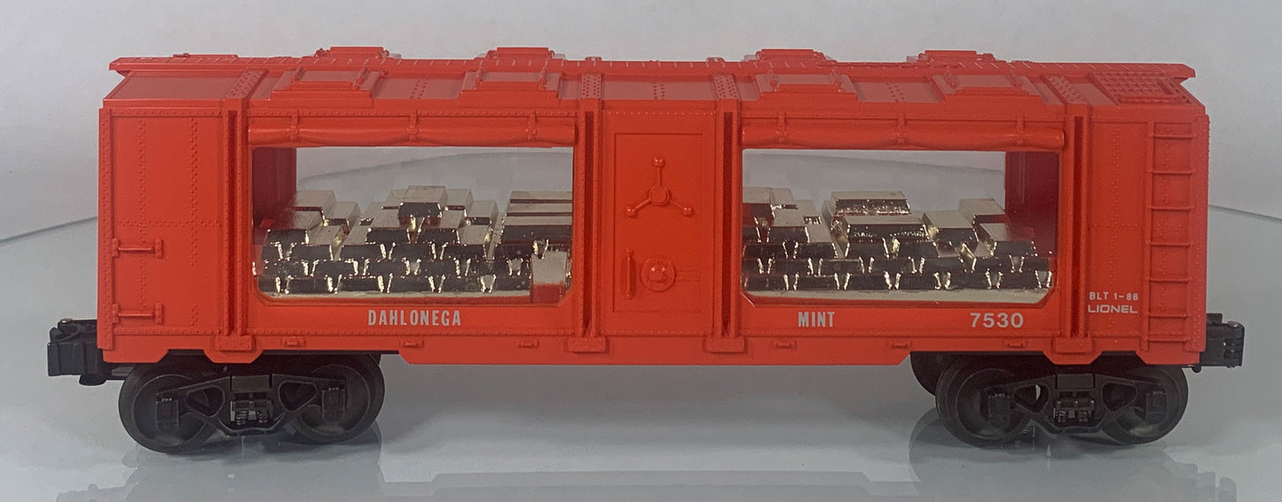 LIONEL • O GAUGE • 1986 Dahlonega Mint Car 6-7530 • NEW OLD STOCK