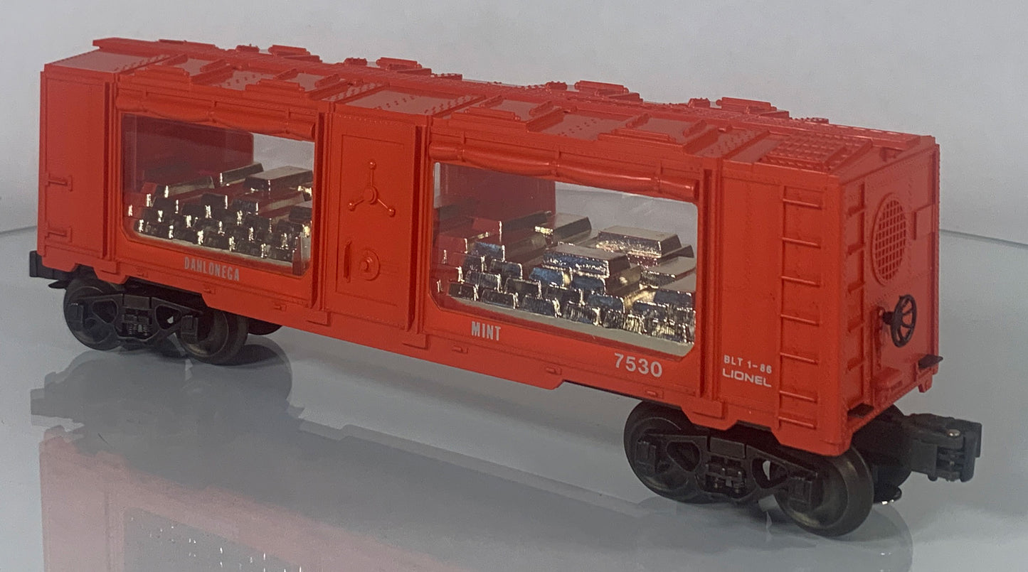 LIONEL • O GAUGE • 1986 Dahlonega Mint Car 6-7530 • NEW OLD STOCK