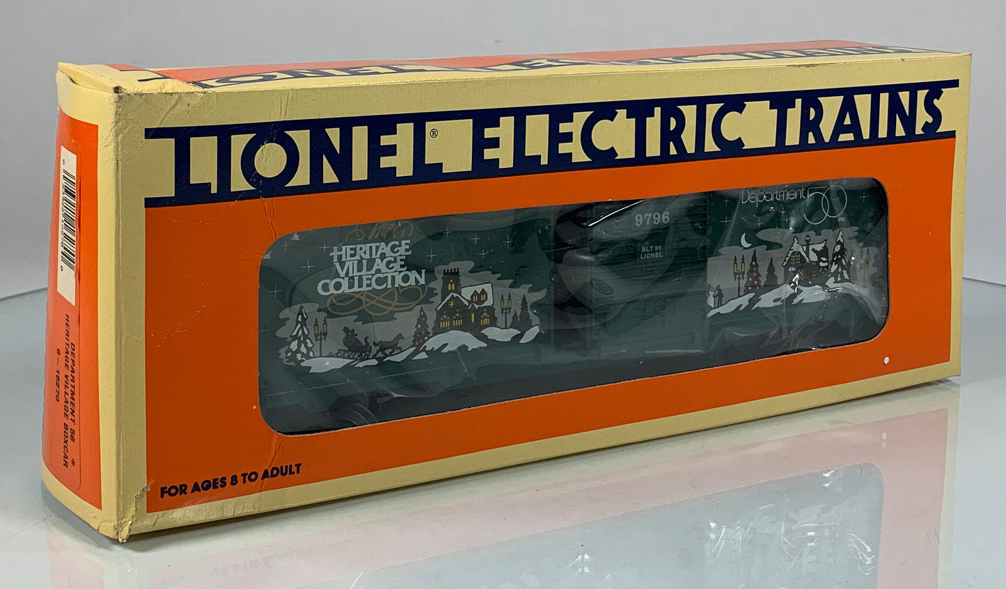 LIONEL • O GAUGE • 1996 Department 56 Heritage Village Boxcar 6-16270 • NEW OLD STOCK