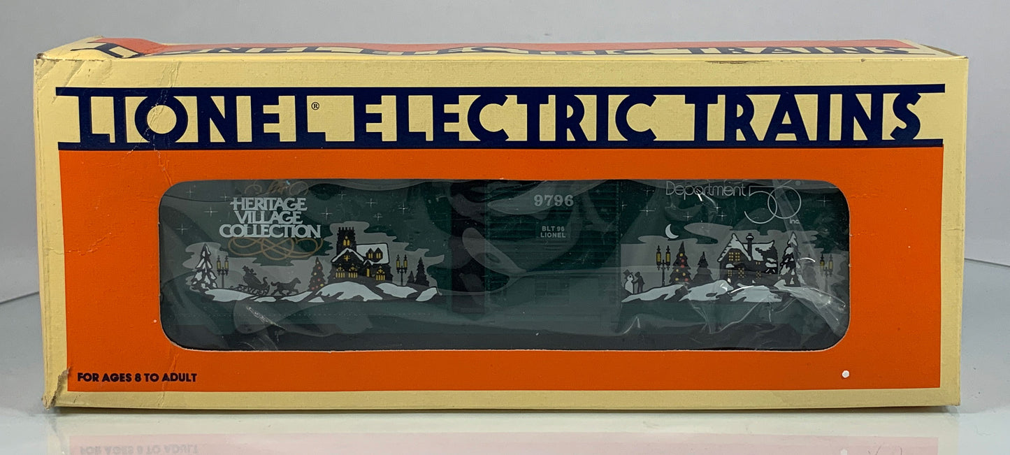 LIONEL • O GAUGE • 1996 Department 56 Heritage Village Boxcar 6-16270 • NEW OLD STOCK