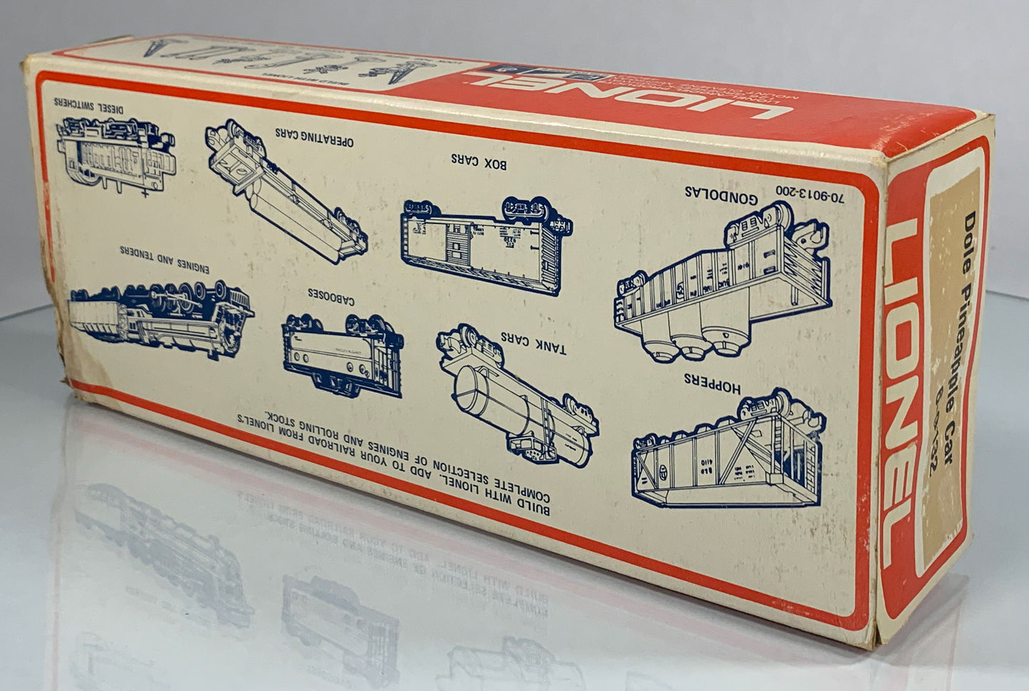 LIONEL • O GAUGE • 1975 Dole Pineapple Libby’s Vat Car 6-9132 • EX COND