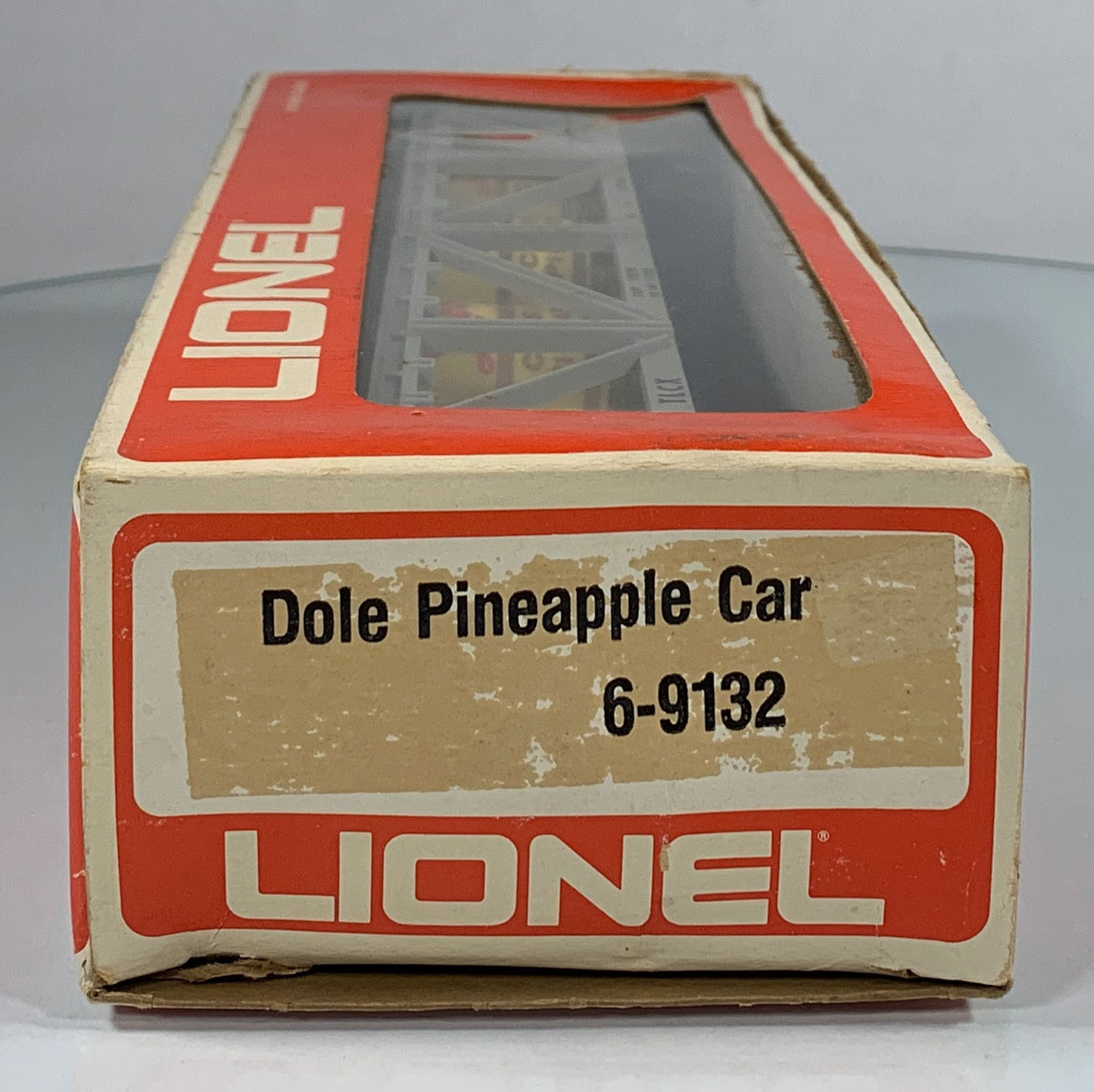 LIONEL • O GAUGE • 1975 Dole Pineapple Libby’s Vat Car 6-9132 • EX COND