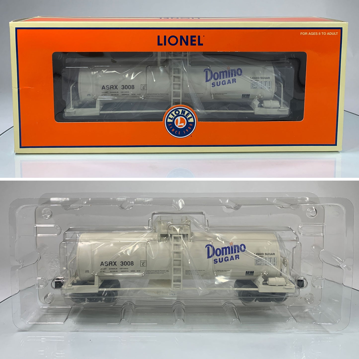 LIONEL • O GAUGE • 2007 Domino Sugar Tank Car 6-17962 • NEW OLD STOCK