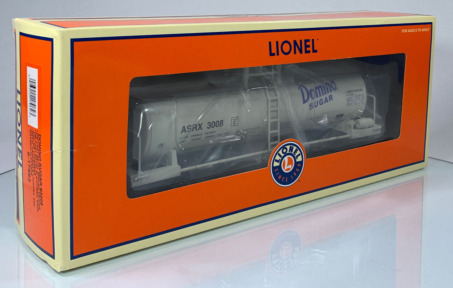 LIONEL • O GAUGE • 2007 Domino Sugar Tank Car 6-17962 • NEW OLD STOCK