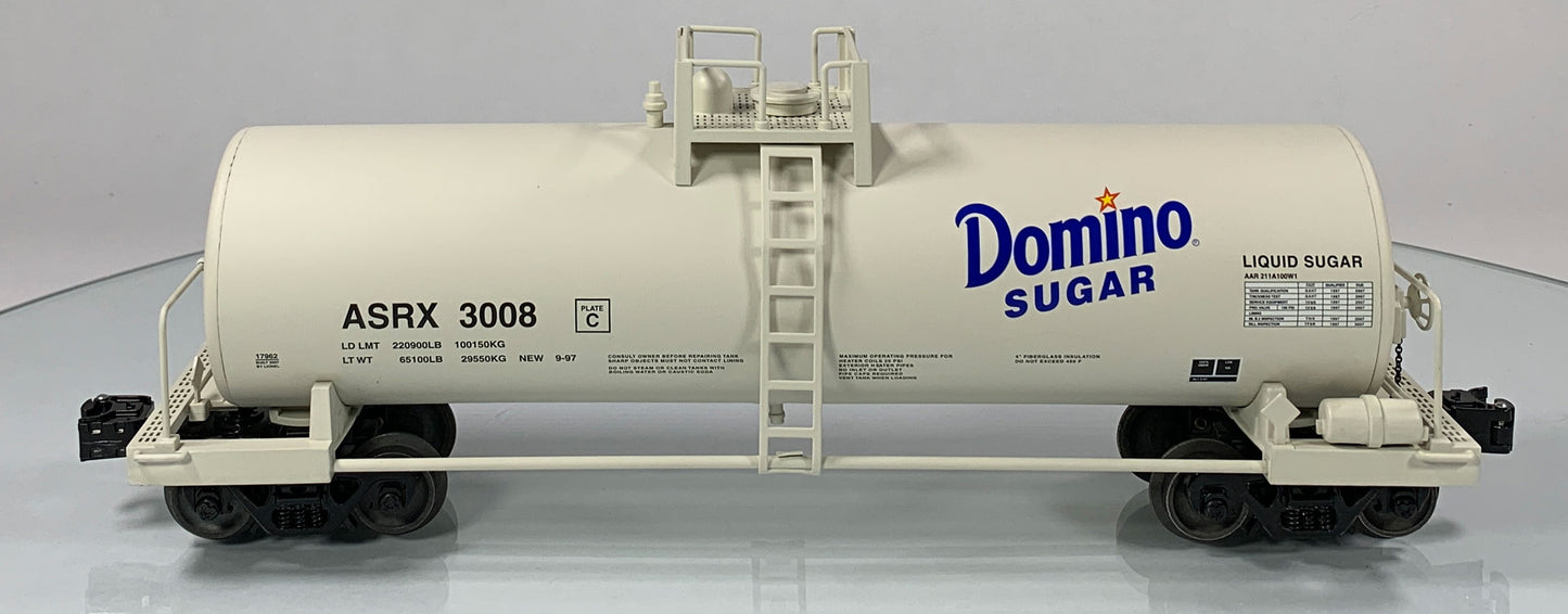 LIONEL • O GAUGE • 2007 Domino Sugar Tank Car 6-17962 • NEW OLD STOCK