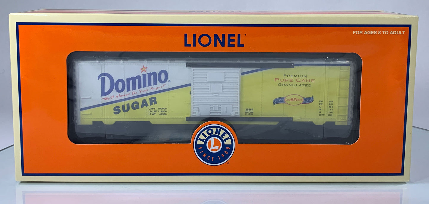 LIONEL • O GAUGE • 2006 Domino Sugar Operating Boxcar 6-26864 • NEW OLD STOCK