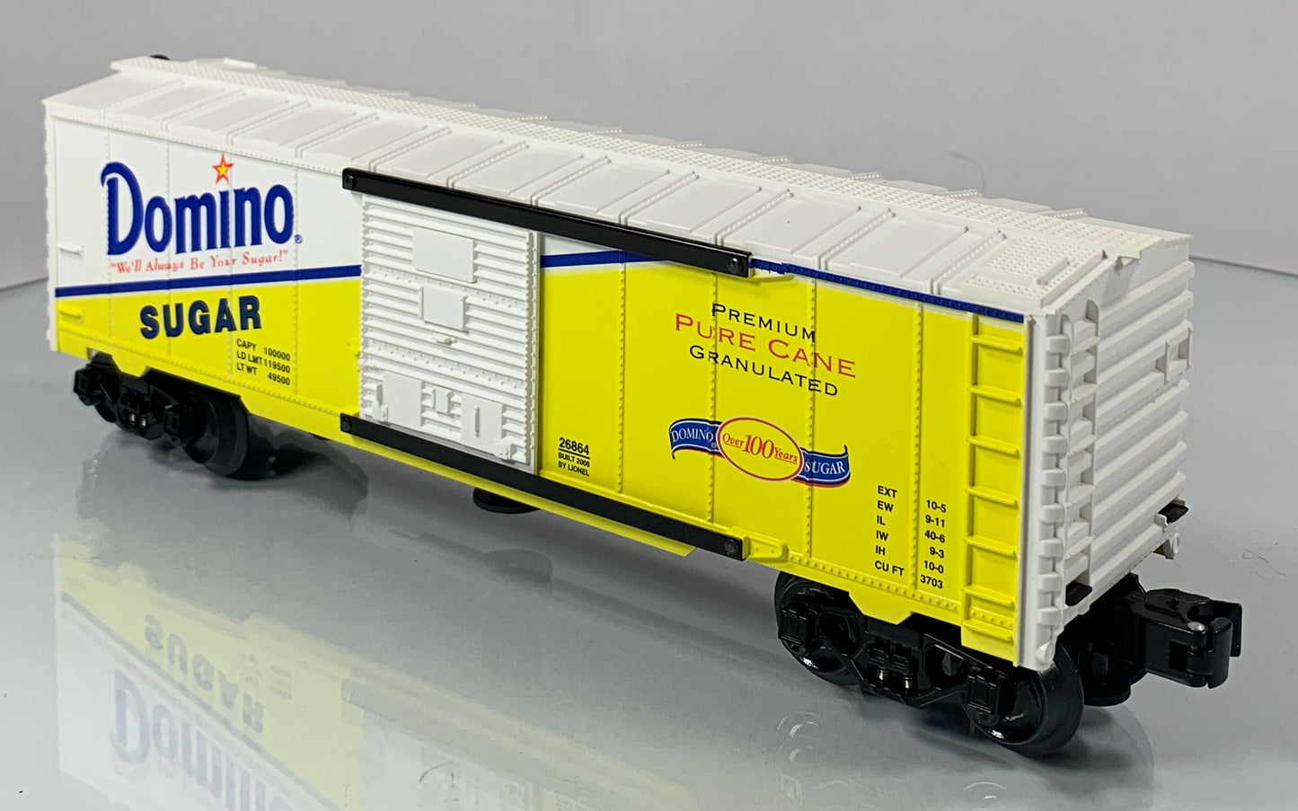 LIONEL • O GAUGE • 2006 Domino Sugar Operating Boxcar 6-26864 • NEW OLD STOCK