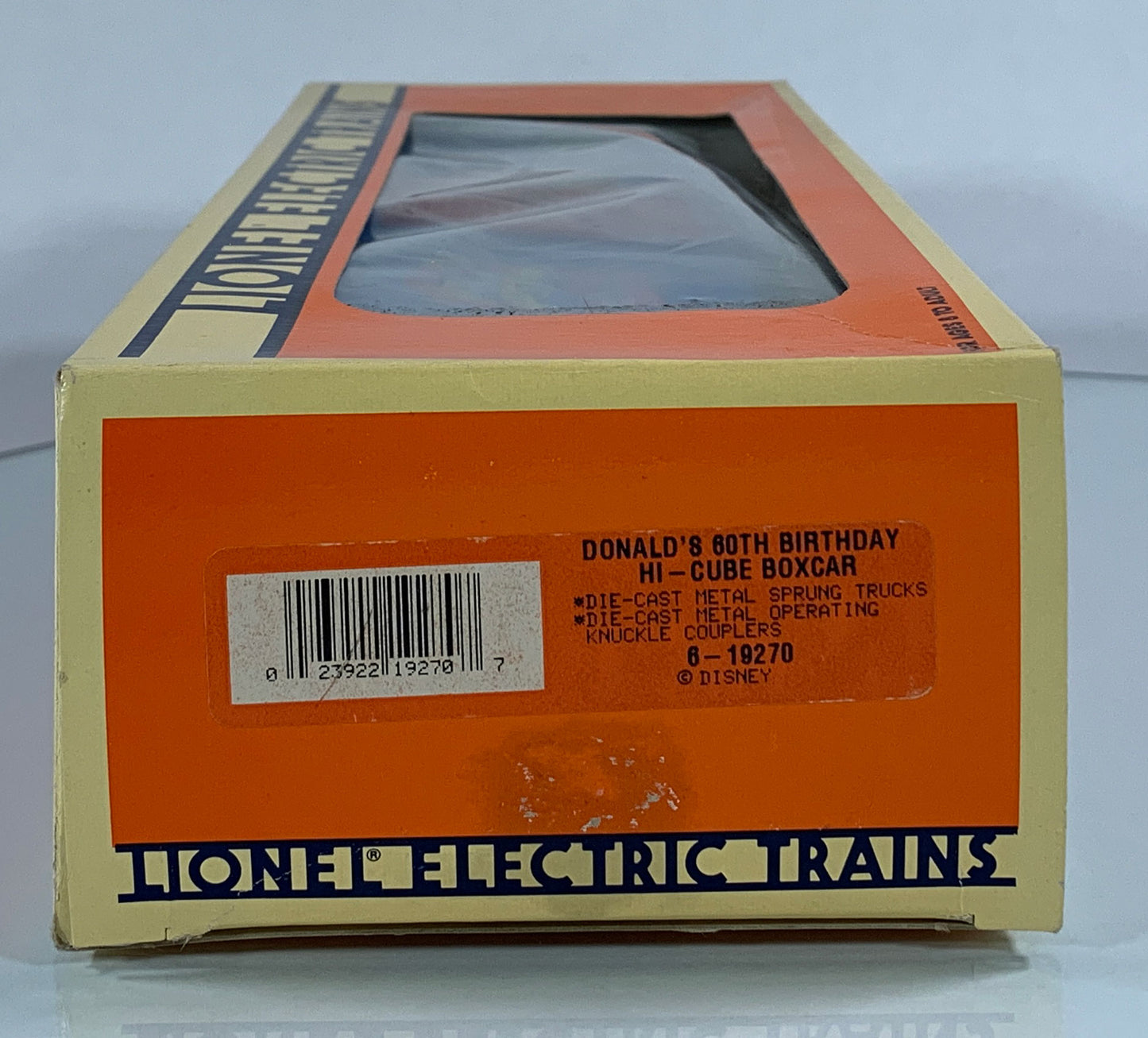 LIONEL • O GAUGE • 1995 Donald Duck 60th Birthday Box Car 6-19270 • NEW OLD STOCK