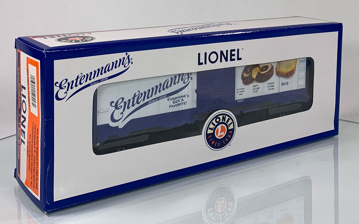 LIONEL • O GAUGE • 2010 Entenmann’s Operating Boxcar 6-52557 • NEW OLD STOCK