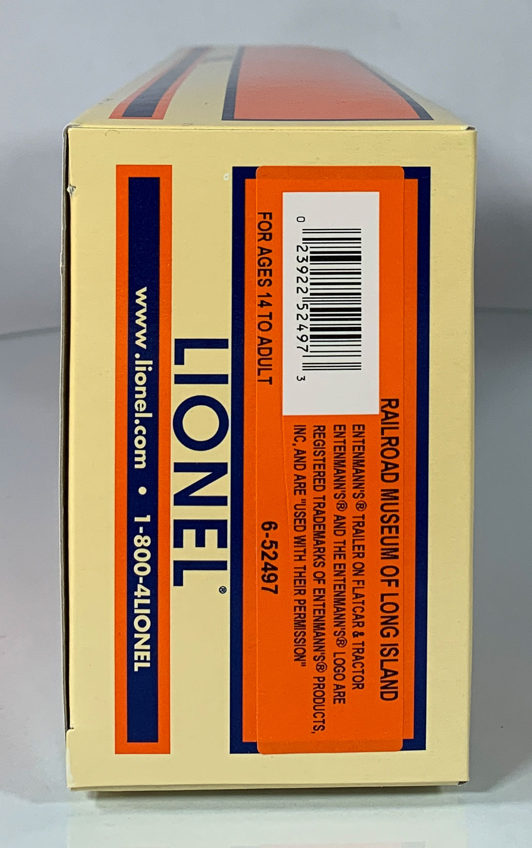 LIONEL • O GAUGE • 2009 Railroad Museum of Long Island Entenmann’s Trailer Flatcar 6-52497 • NEW OLD STOCK