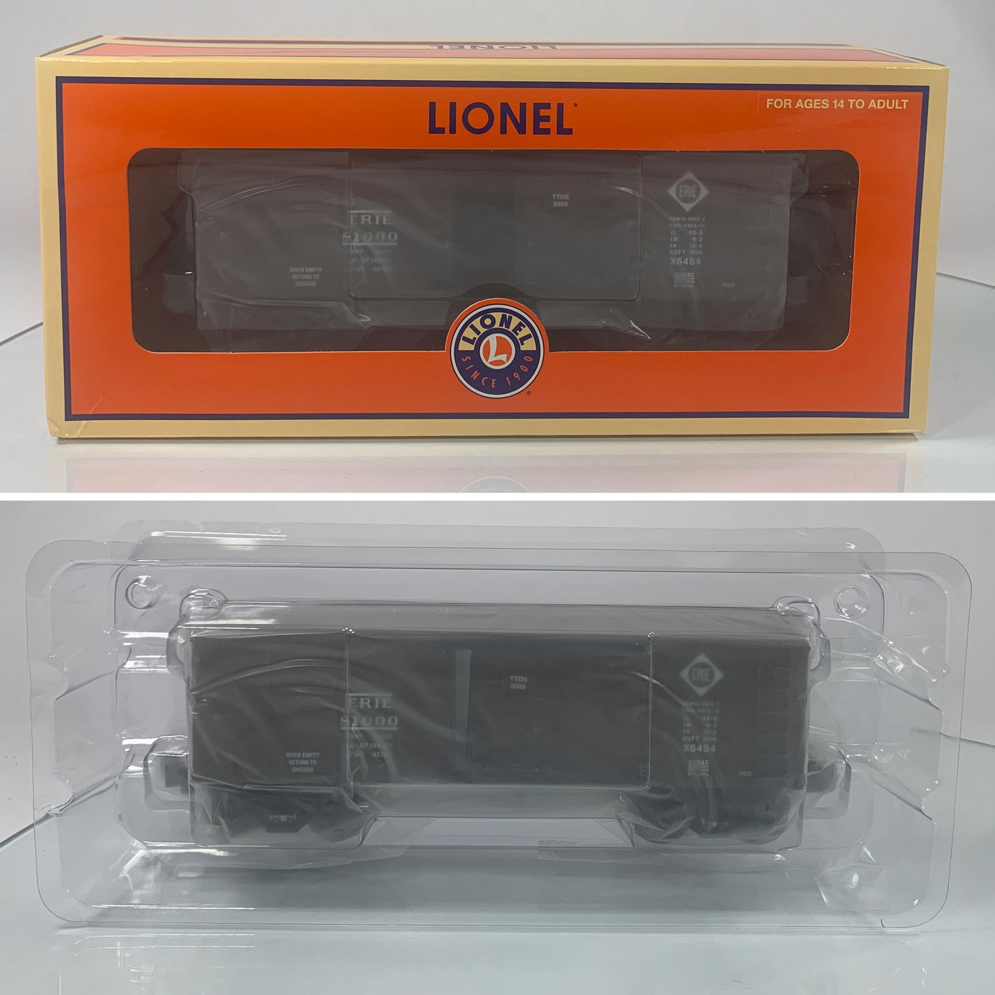 LIONEL • O GAUGE • TTOS 2009 Erie Boxcar 6-52545 • NEW OLD STOCK