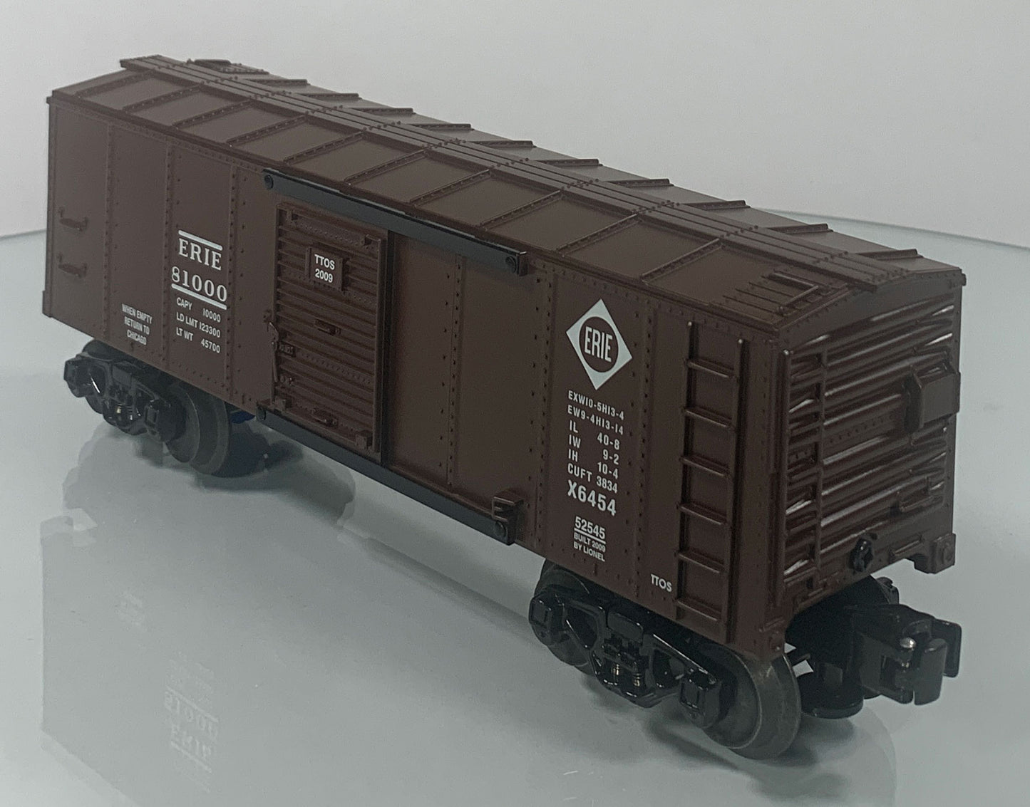 LIONEL • O GAUGE • TTOS 2009 Erie Boxcar 6-52545 • NEW OLD STOCK