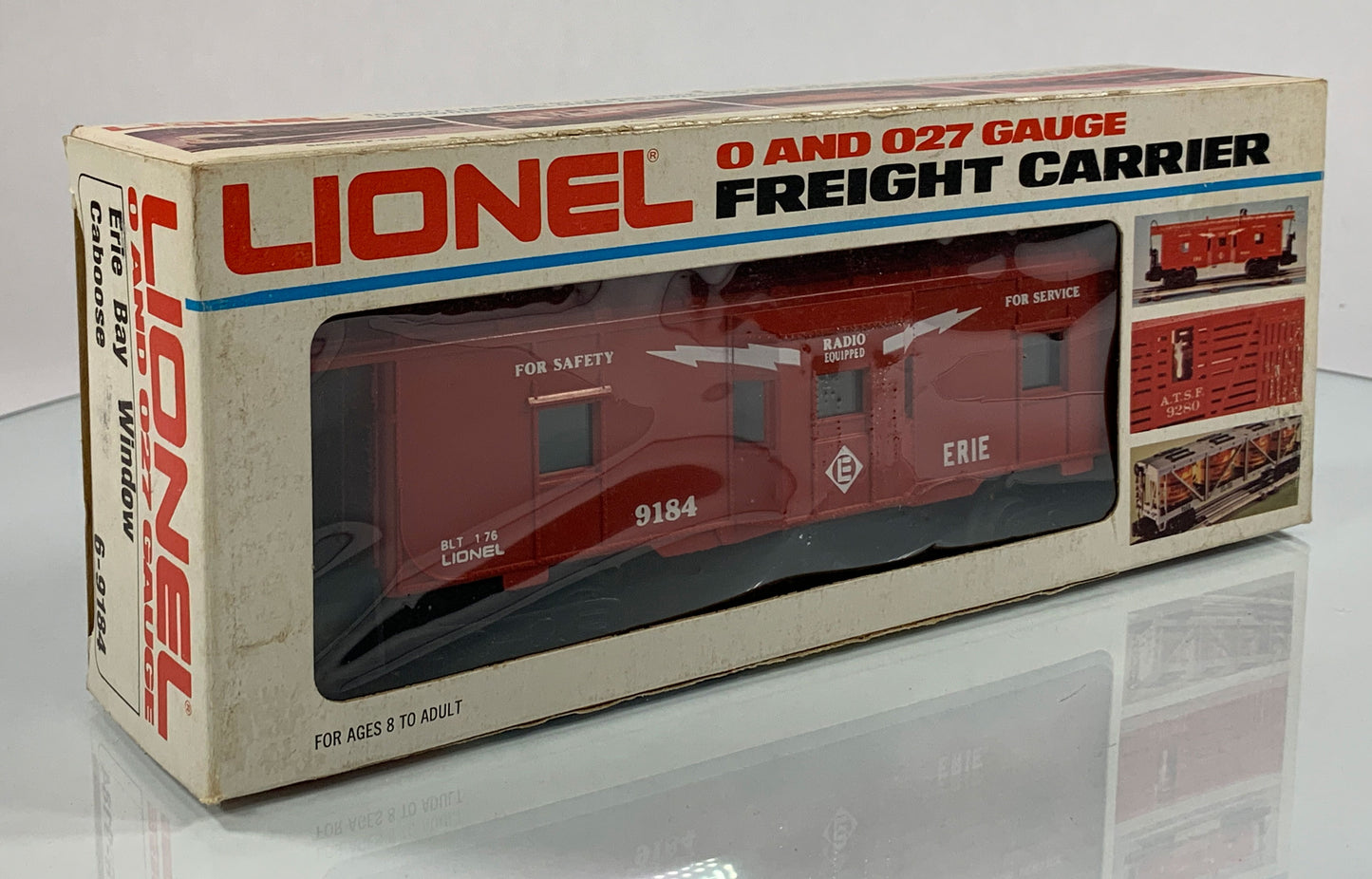 LIONEL • O GAUGE • 1976 Erie Bay Window Caboose 6-9184 • NEW OLD STOCK