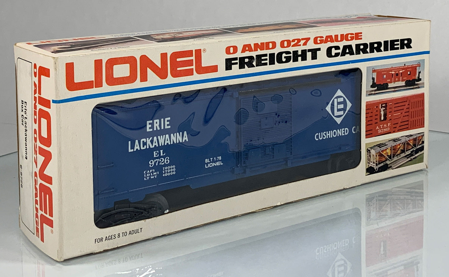 LIONEL • O GAUGE • 1978 Erie Lackawanna Boxcar 6-9726 • EX COND