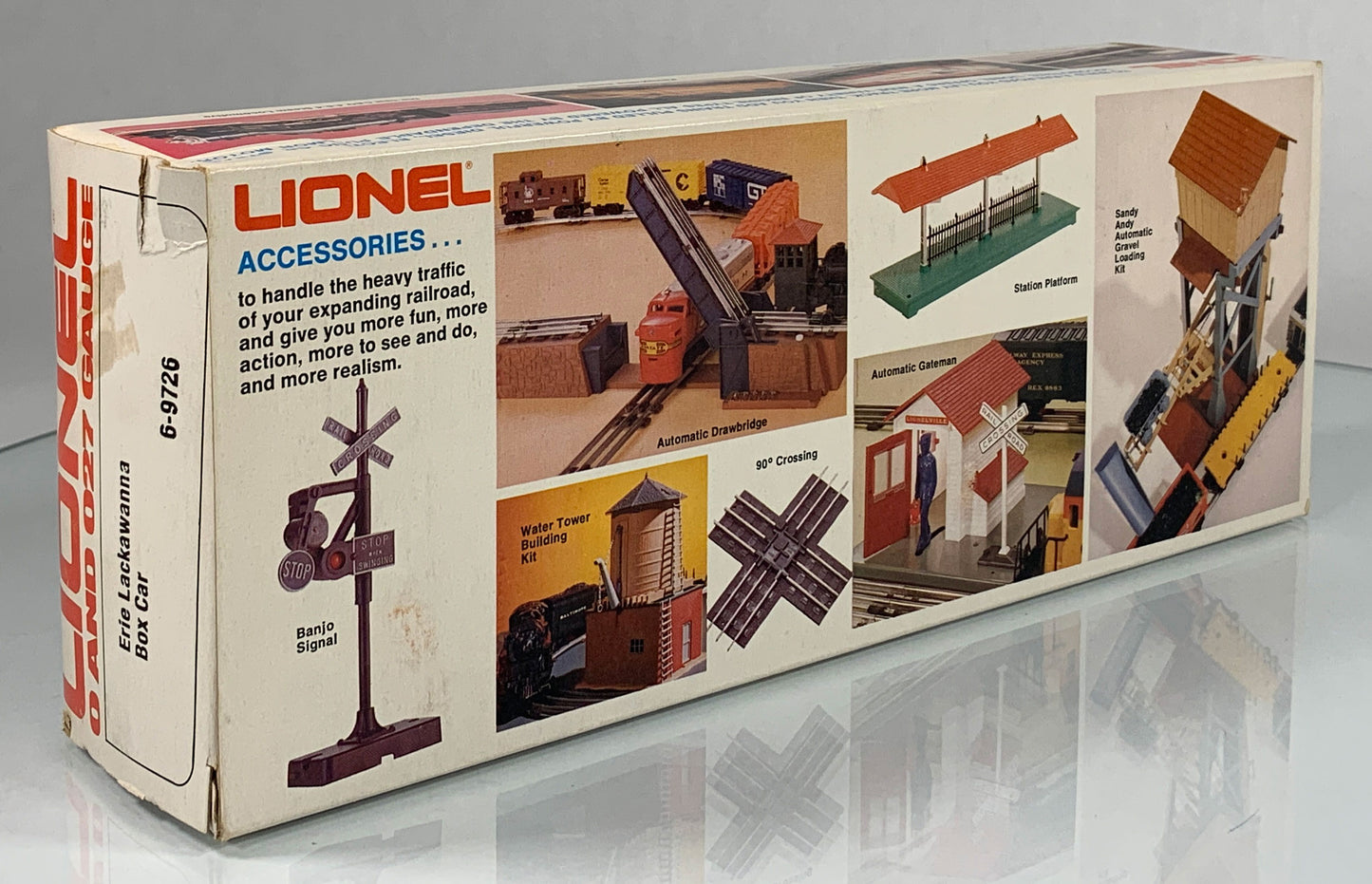 LIONEL • O GAUGE • 1978 Erie Lackawanna Boxcar 6-9726 • EX COND