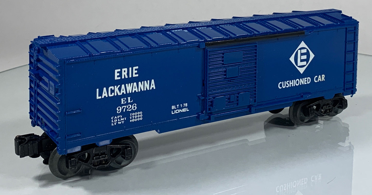 LIONEL • O GAUGE • 1978 Erie Lackawanna Boxcar 6-9726 • EX COND