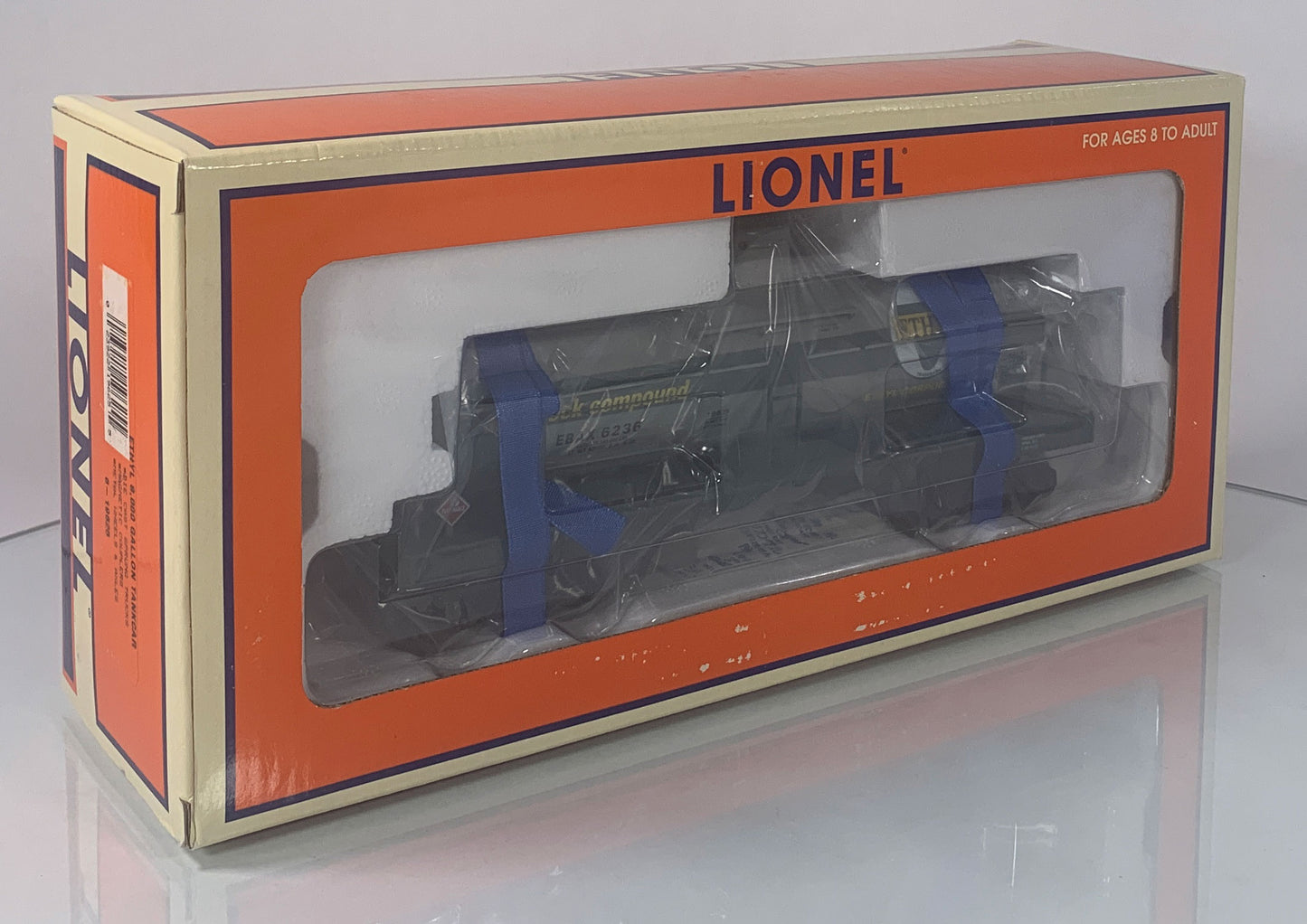 LIONEL • O GAUGE • 2001 Ethyl 8,000 Gallon Tank Car 6-19625 • NEW OLD STOCK