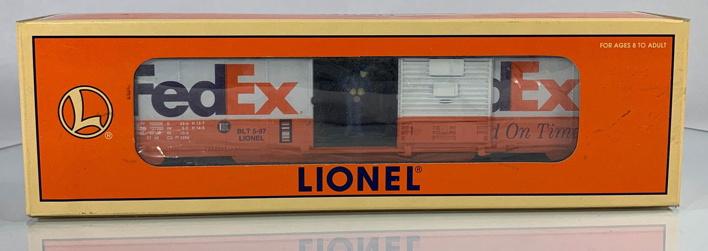 LIONEL • O GAUGE • 1997 3464x Fed Ex Animated Boxcar 6-19835 • NEW OLD STOCK
