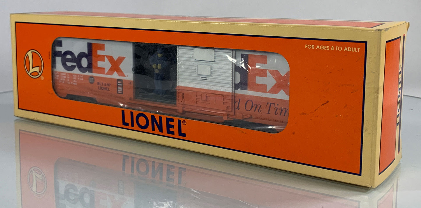 LIONEL • O GAUGE • 1997 3464x Fed Ex Animated Boxcar 6-19835 • NEW OLD STOCK