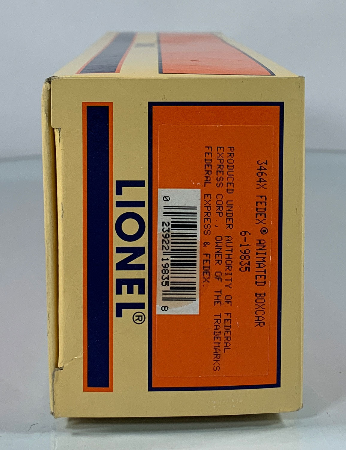 LIONEL • O GAUGE • 1997 3464x Fed Ex Animated Boxcar 6-19835 • NEW OLD STOCK