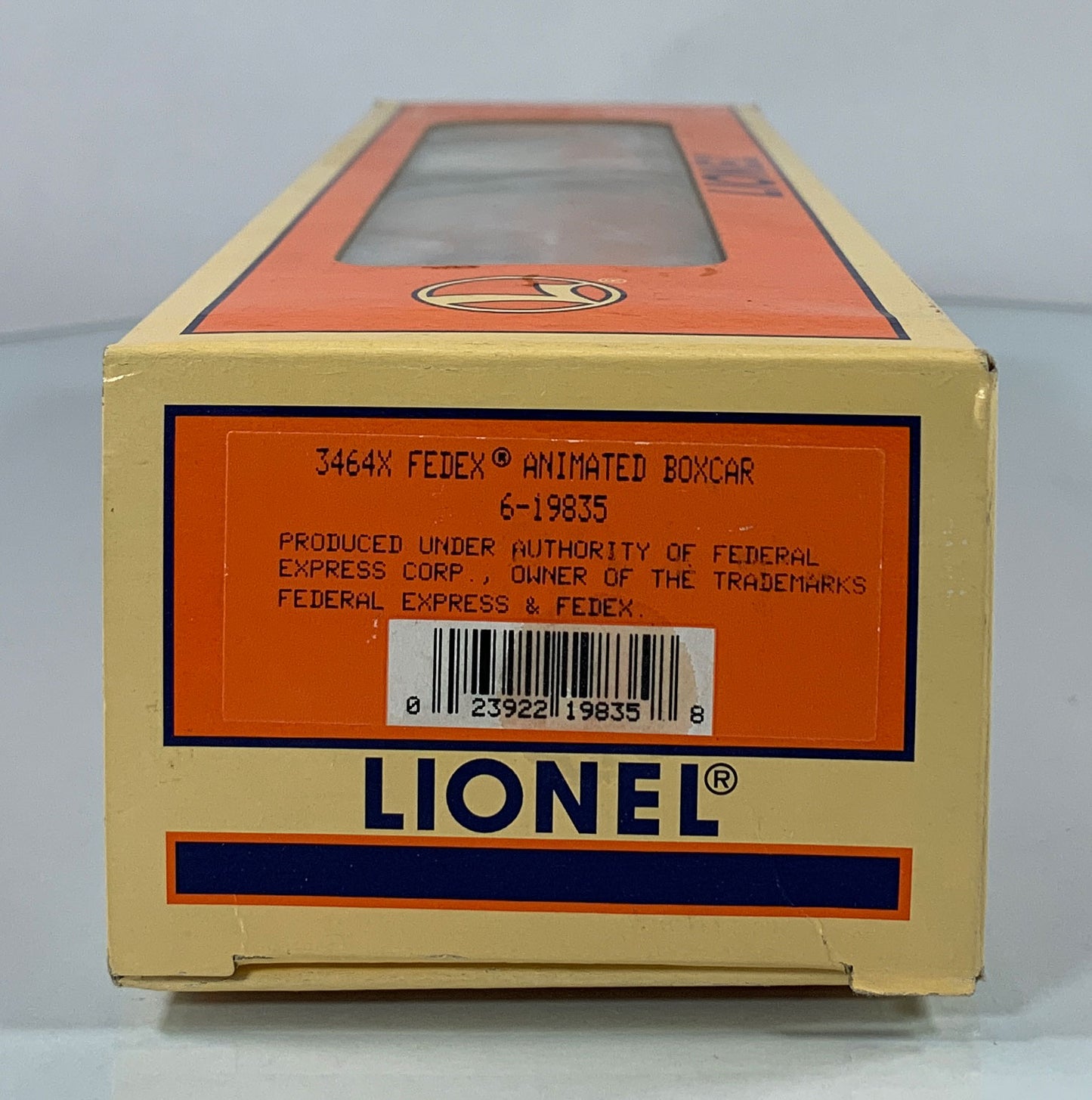 LIONEL • O GAUGE • 1997 3464x Fed Ex Animated Boxcar 6-19835 • NEW OLD STOCK