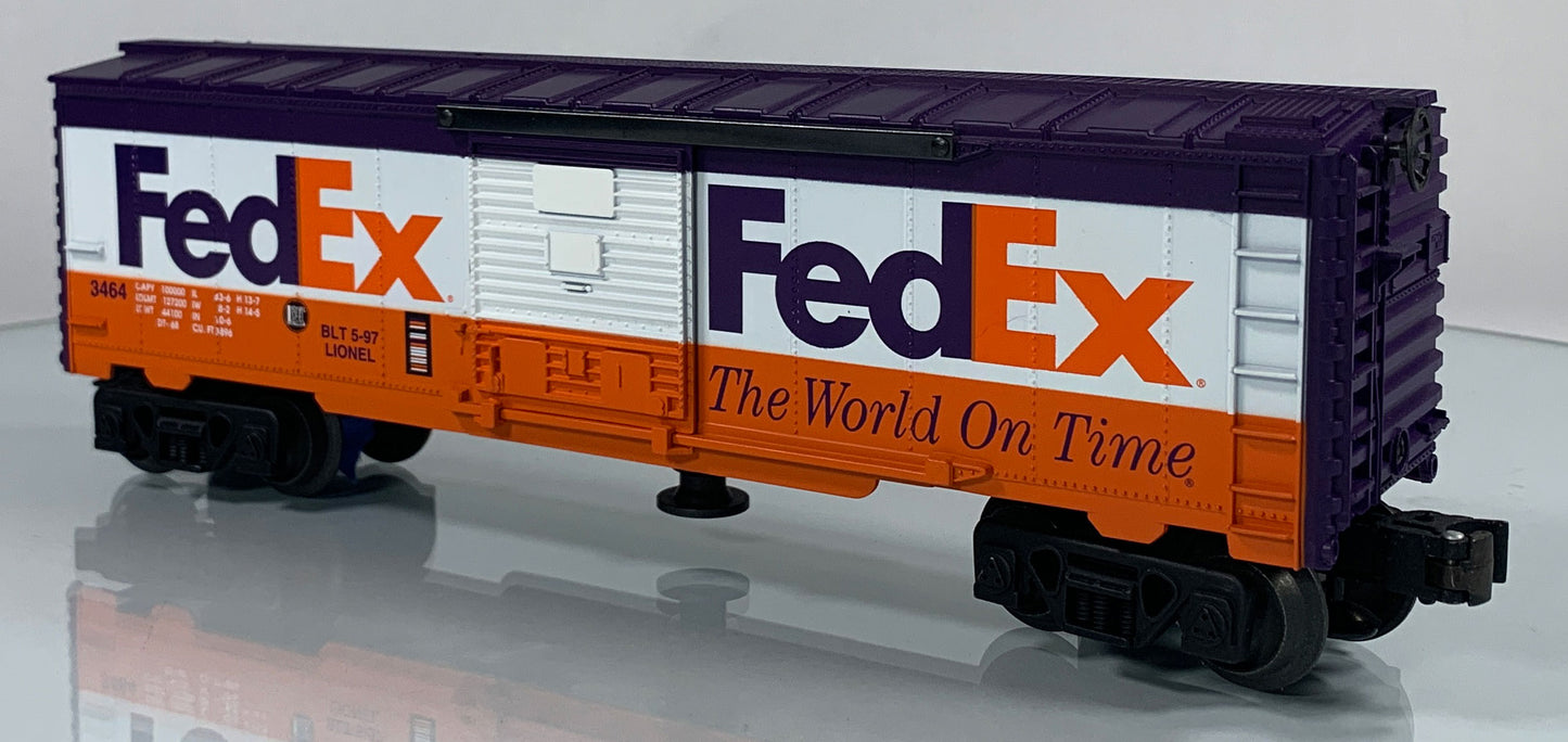 LIONEL • O GAUGE • 1997 3464x Fed Ex Animated Boxcar 6-19835 • NEW OLD STOCK