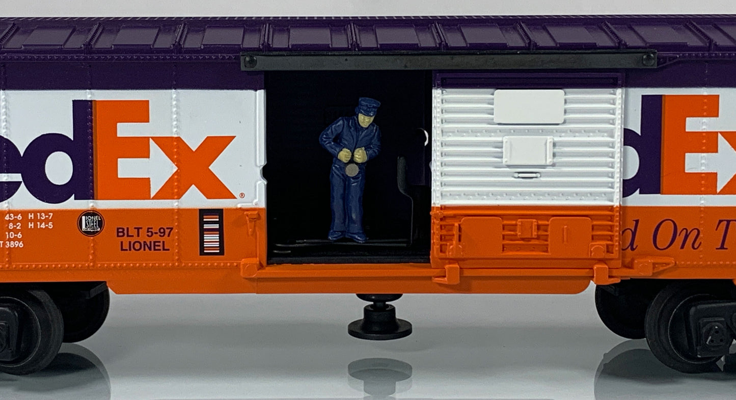 LIONEL • O GAUGE • 1997 3464x Fed Ex Animated Boxcar 6-19835 • NEW OLD STOCK