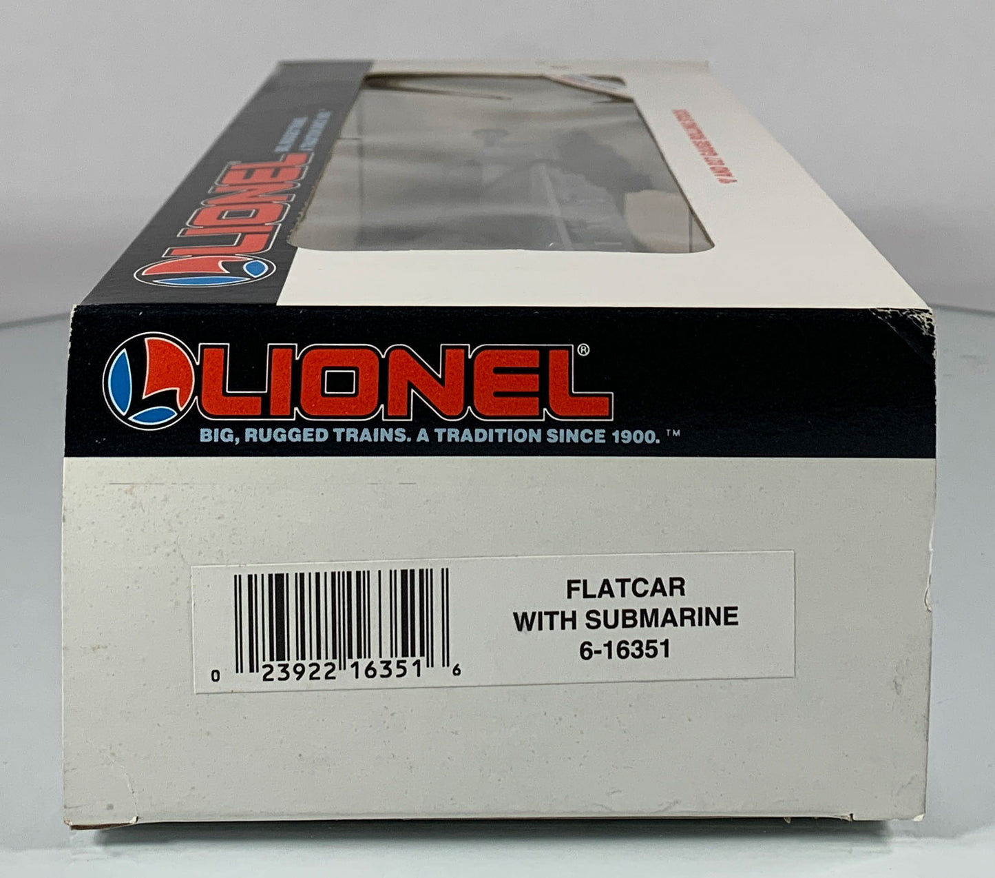 LIONEL • O GAUGE • 1992 Flatcar w United States Navy Submarine Car 6-16351 • NEW OLD STOCK