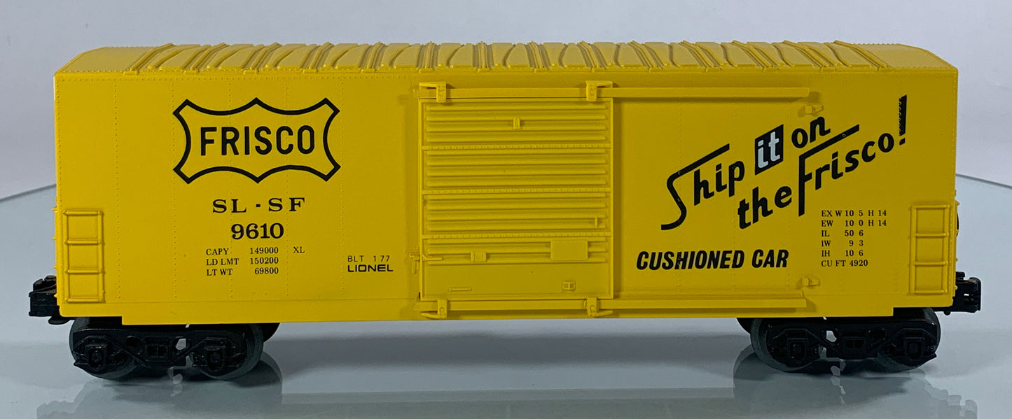 LIONEL • O GAUGE • 1977 Frisco Hi-Cube Boxcar 6-9610 • NEW OLD STOCK