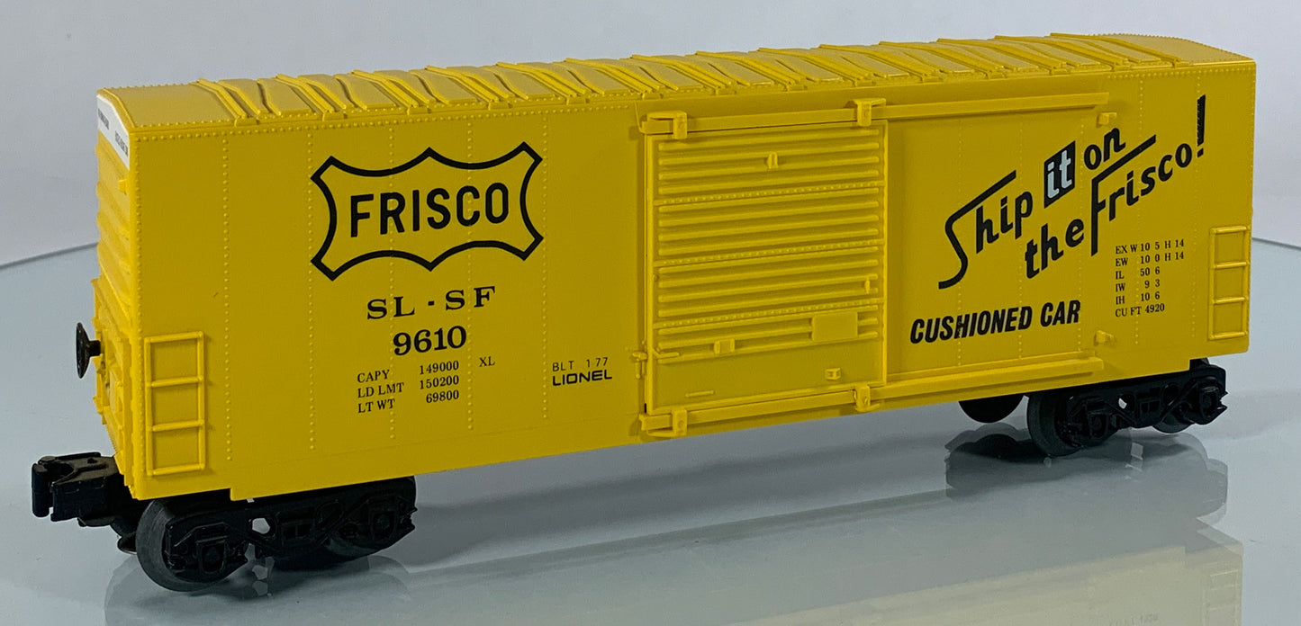 LIONEL • O GAUGE • 1977 Frisco Hi-Cube Boxcar 6-9610 • NEW OLD STOCK